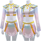 Enfant KPop Demon Hunters(2025) Huntrix Zoey What It Sounds Like Tenue Cosplay Costume Ver.2