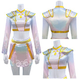 Enfant KPop Demon Hunters(2025) Huntrix Zoey What It Sounds Like Tenue Cosplay Costume Ver.2