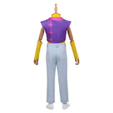Enfant KPop Demon Hunters(2025) Mystery Saja Tenue de Gilet Violet Cosplay Costume