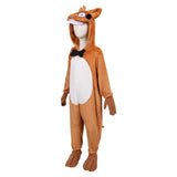 Enfant Le Grand Méchant Renard et Autres Contes... Renard Pyjama Orange Cosplay Costume