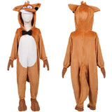 Enfant Le Grand Méchant Renard et Autres Contes... Renard Pyjama Orange Cosplay Costume