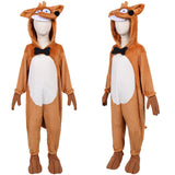 Enfant Le Grand Méchant Renard et Autres Contes... Renard Pyjama Orange Cosplay Costume