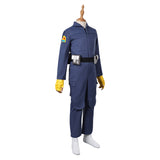 Enfant Skeleton Crew(2024) KB Tenue Bleue Cosplay Costume