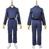 Enfant Skeleton Crew(2024) KB Tenue Bleue Cosplay Costume