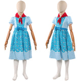Enfant Stranger Things Saison 5 Holly Wheeler Robe Bleue Cosplay Costume