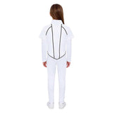 Enfant Stranger Things Saison 5 Kali‌ Combinaison Blanche Cosplay Costume