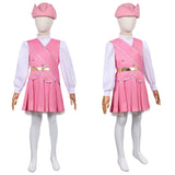 Enfant Wicked: For Good(2025) Glinda Tenue Rose et Blanche Cosplay Costume