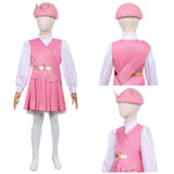 Enfant Wicked: For Good(2025) Glinda Tenue Rose et Blanche Cosplay Costume