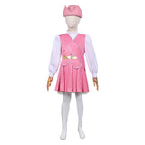 Enfant Wicked: For Good(2025) Glinda Tenue Rose et Blanche Cosplay Costume