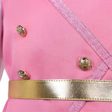 Enfant Wicked: For Good(2025) Glinda Tenue Rose et Blanche Cosplay Costume