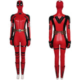 Femme Deadpool & Wolverine(2024) Deadpool Wade Wilson Combinaison Rouge Cosplay Costume