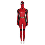 Femme Deadpool & Wolverine(2024) Deadpool Wade Wilson Combinaison Rouge Cosplay Costume