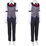 Femme Hazbin Hotel 2(2025) Sir Pentious Tenue Grise Cosplay Costume