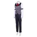 Femme Hazbin Hotel 2(2025) Sir Pentious Tenue Grise Cosplay Costume