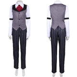 Femme Hazbin Hotel 2(2025) Sir Pentious Tenue Grise Cosplay Costume