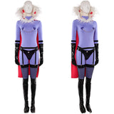 Femme Hazbin Hotel 2(2025) Valentino Tenue Noire et Violette Cosplay Costume