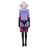 Femme Hazbin Hotel 2(2025) Valentino Tenue Noire et Violette Cosplay Costume