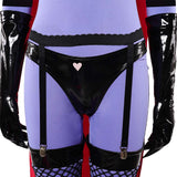 Femme Hazbin Hotel 2(2025) Valentino Tenue Noire et Violette Cosplay Costume