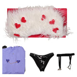 Femme Hazbin Hotel 2(2025) Valentino Tenue Noire et Violette Cosplay Costume