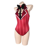 Femme Hazbin Hotel(2024) Alastor Maillot de Bain Une Pièce Cosplay Costume