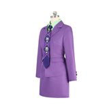 Femme JoJo‘s Bizarre Adventure Yoshikage Kira Tenue Violette Cosplay Costume