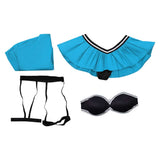Femme Lingerie Sexy Bleue et Noire Cosplay Costume Carnaval