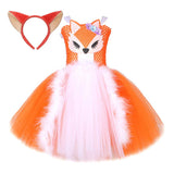 Fille Renard Fox Tutu Robe Costume Pour Halloween Carnaval