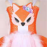 Fille Renard Fox Tutu Robe Costume Pour Halloween Carnaval