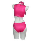 Film Barbie Margot Robbie Barbie Maillot de Bain Bikini Rose Cosplay Costume