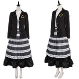 Film Beetlejuice 2(2024) Lydia Deetz Tenue Noire Cosplay Costume