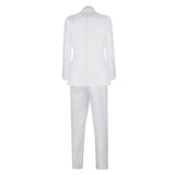 Film Joker: Folie à Deux(2024) Arthur Fleck Tenue Blanche Cosplay Costume