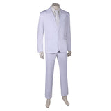 Film Joker: Folie à Deux(2024) Arthur Fleck Tenue Blanche Cosplay Costume Ver.2