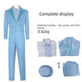 Film La Cloche et l'Idiot Harry Dunne Tenue Bleue Cosplay Costume