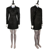 Film Pauvres Créatures Poor Things Bella Baxter Tenue Noire Cosplay Costume