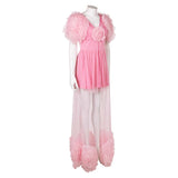 Film Wicked(2024) Glinda Pyjama Rose Cosplay Costume