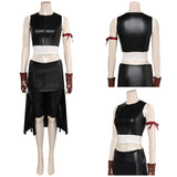 Final Fantasy VII: Advent Children Tifa Lockhart Tenue Noire Cosplay Costume