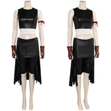 Final Fantasy VII: Advent Children Tifa Lockhart Tenue Noire Cosplay Costume