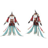 Genshin Impact Alice Tenue Rouge et Verte Cosplay Costume