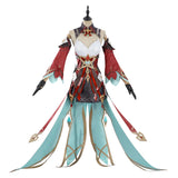 Genshin Impact Alice Tenue Rouge et Verte Cosplay Costume