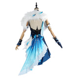 Genshin Impact Yelan Tenue Bleue et Noire Cosplay Costume