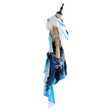 Genshin Impact Yelan Tenue Bleue et Noire Cosplay Costume