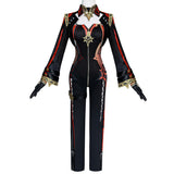 Cosplay Costume Mavuika Genshin Impact Jeu Cosplay Tenue Noire et Rouge Femme