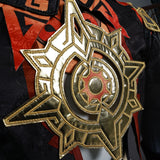 Cosplay Costume Mavuika Genshin Impact Jeu Cosplay Tenue Noire et Rouge Femme