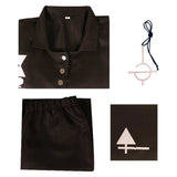 Ghost Aether Tenue Noire Cosplay Costume