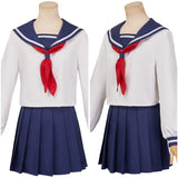 Gintama Shimura Tae Uniforme Bleu et Blanc Cosplay Costume