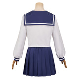 Gintama Shimura Tae Uniforme Bleu et Blanc Cosplay Costume