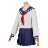 Gintama Shimura Tae Uniforme Bleu et Blanc Cosplay Costume