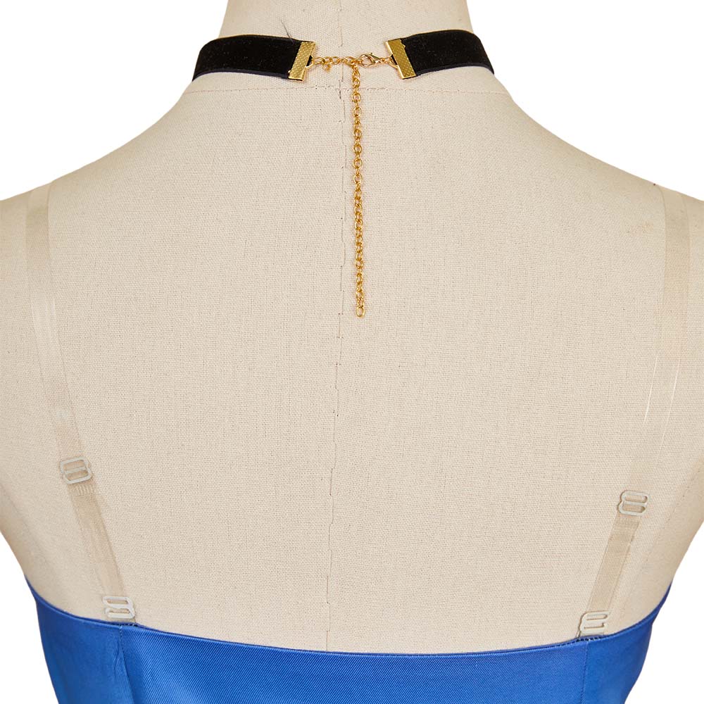 Hazbin Hotel 2 Angel Dust Robe Bleue Cosplay Costume – Cosplaycart.fr