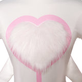 Hazbin Hotel 2 Angel Dust Tenue Blanche Cosplay Costume