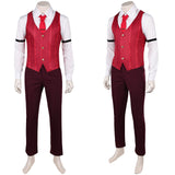Hazbin Hotel 2(2025) Alastor Tenue de Gilet Rouge Cosplay Costume